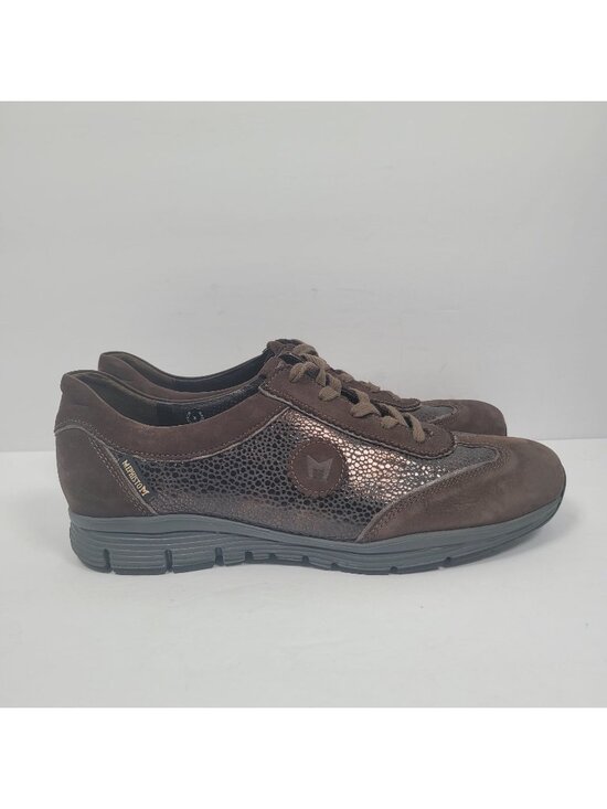 Mephisto Shoes - Mephisto Runoff Air Jet Women's Brown Metallic Leather Sneakers US Size 9